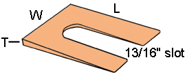 Plastic Wedge Shim