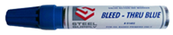 pens bleedthrublue