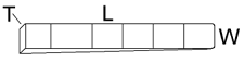 Plastic Tapered Wedge