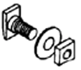 Askew Head Bolt Assembly for Wedge Inserts