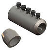 Weldable Couplers attach rebar to columns and beams