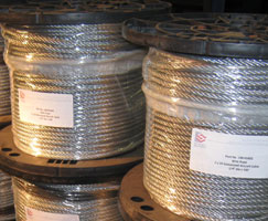 Steel Supply Co. provides wire rope stock sizes and dimensions.