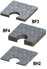 Steel Supply Co. offers Beam Clamp® Packing Pieces for BY Clamps.