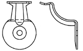 Steel Supply Co.'s Handrail Brackets are either flat or curved, with one center hole or two holes