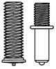 Contact Steel Supply Co for a quote after viewing our diagram of fully and partially threaded weld studs