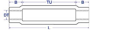 Galvanized Turnbuckle Bodies