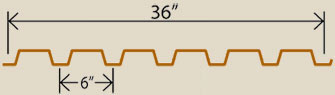 Tri-State Shearing and Bending supplies our metal decking products, available from 16 Gauge – 22 Gauge.