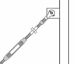 Turnbuckle Rod Assembly With Hillside Washer 350 x 375