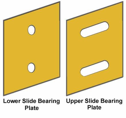 Slide Bearing Lower Upper Plate