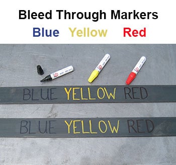 Steel Supply Co. offers standard Felt Tip Steel Markers in a variety of colors.
