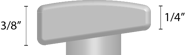 Askew Head Bolt - Head Differential Measurements (1-5/16")