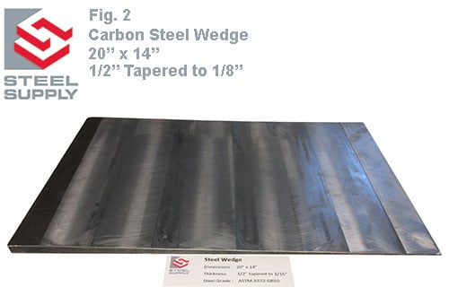 Tapered Steel Wedge