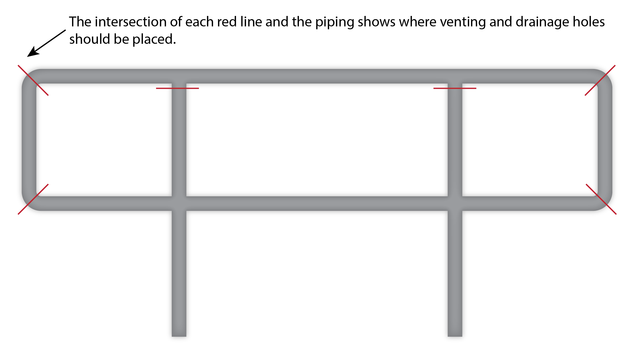 Galvanized Vent Hole Plug Series Vent & Drain Hole Placement