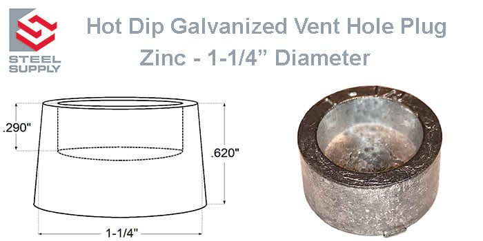 Galvanized Vent Hole Plug