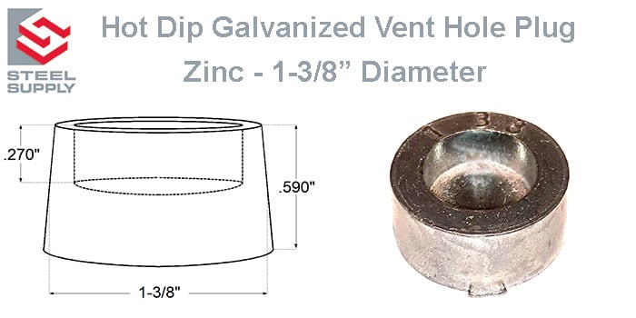 Galvanized Weep Hole Plugs