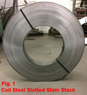 Slotted Steel Shim Production