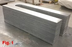 Slotted Steel Shim Galvanizing