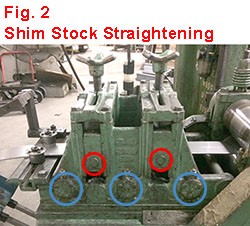Slotted Steel Shim Production
