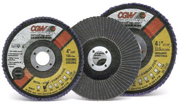 steel supply Co.'s flap discs are constructed from self-sharpening ceramic grain